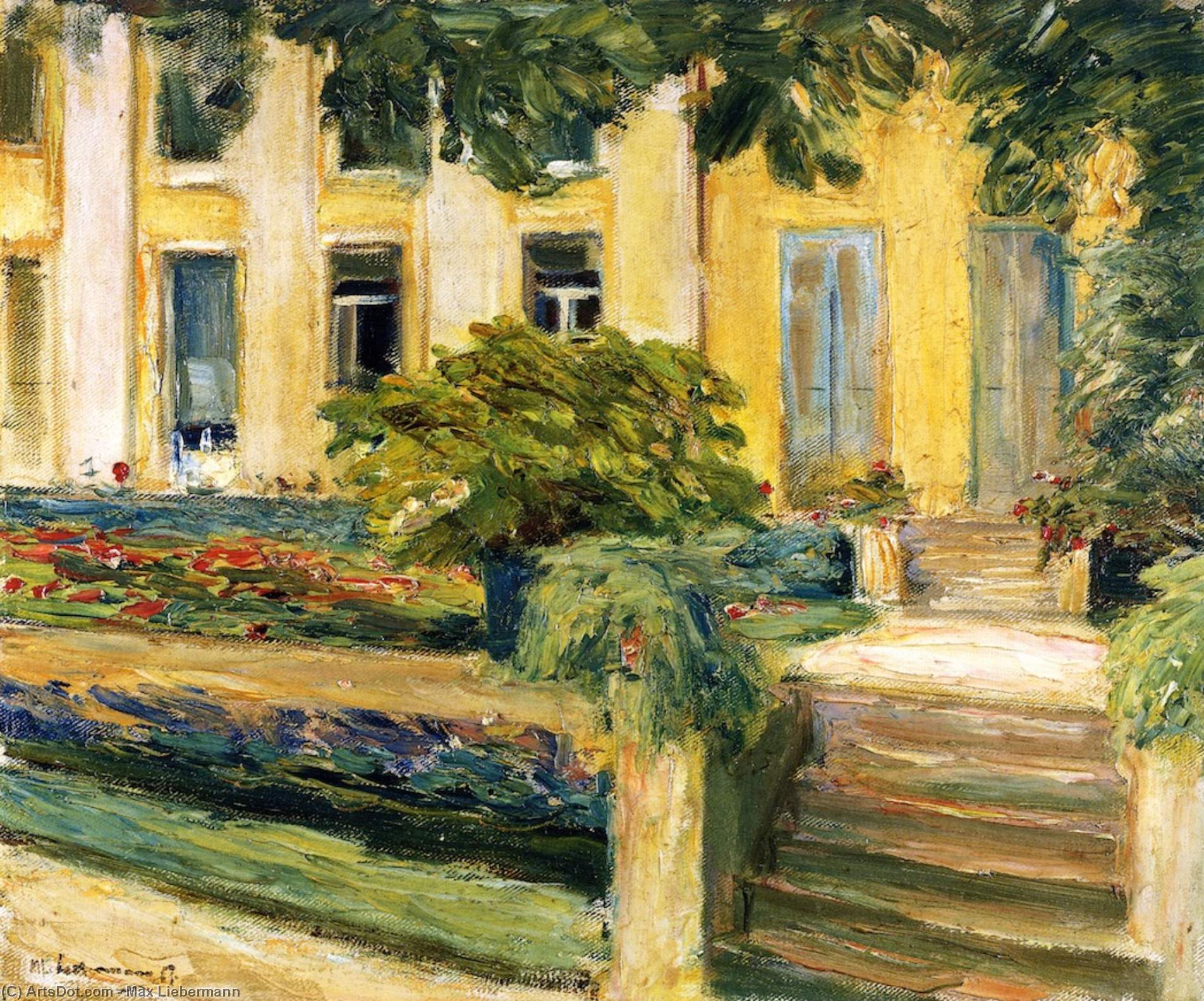 Terrace In The Garden Near The Wannsee Toward Southwest — Max Liebermann