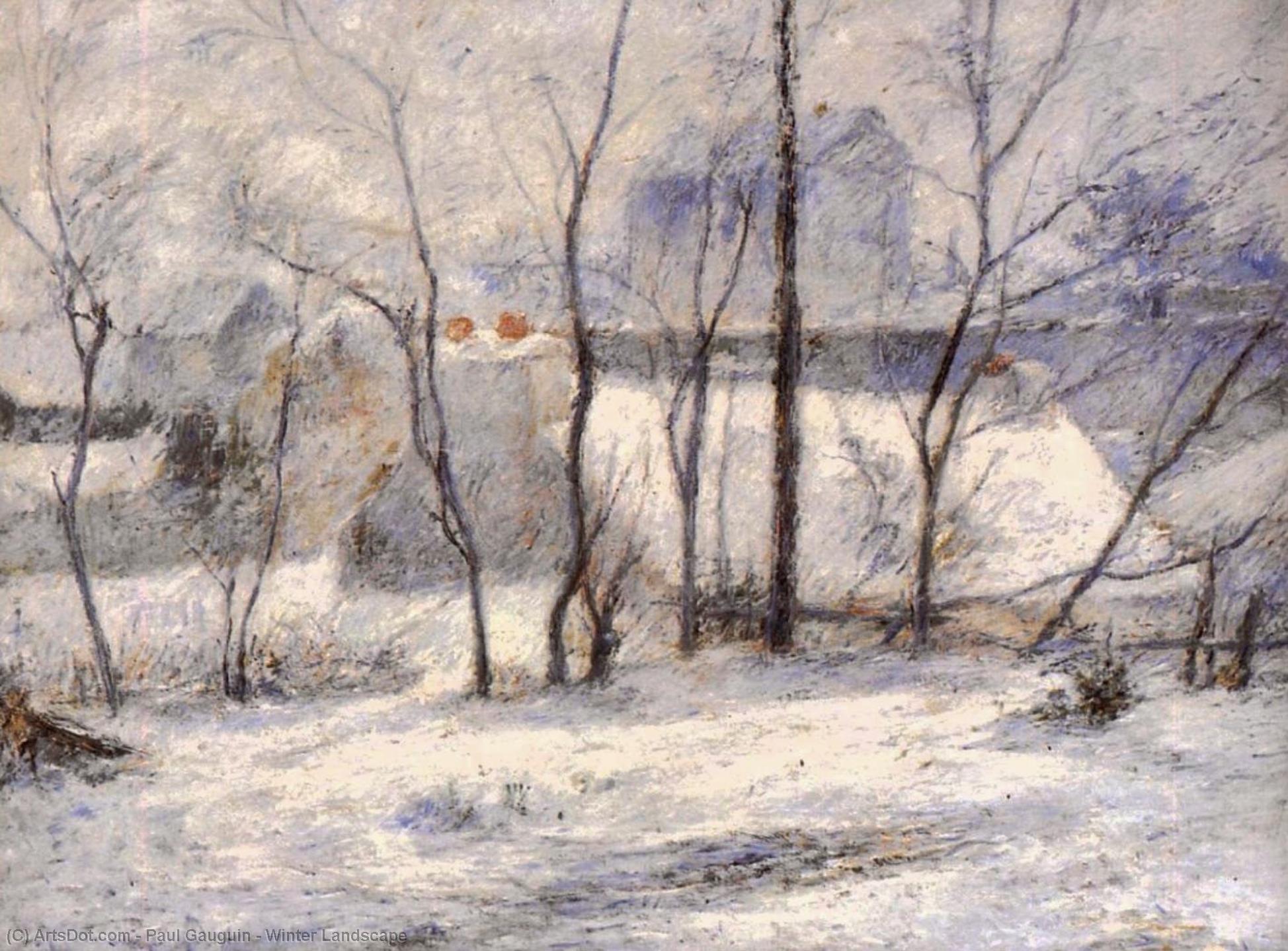 Winter Landscape — Eugène Henri Paul Gauguin