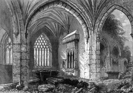 Abbey Of Holy Cross — William Henry Bartlett