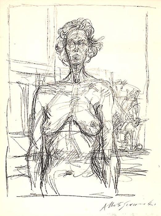 Nude With Flowers — Alberto Giacometti