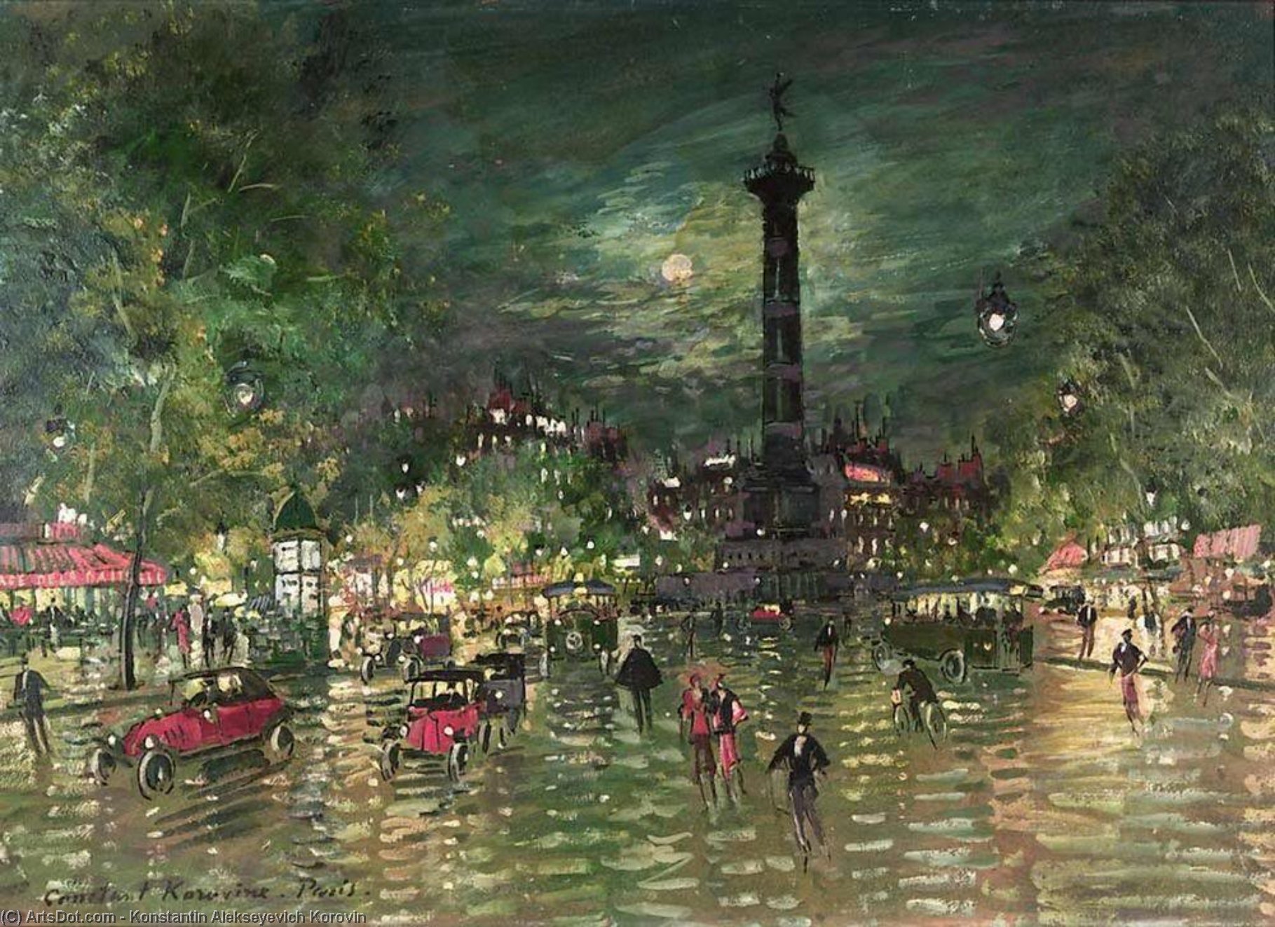Place De La Bastille — Konstantin Alexeievitch Korovin
