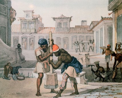 Slaves Making A Street In Rio De Janeiro — Jean-baptiste Debret