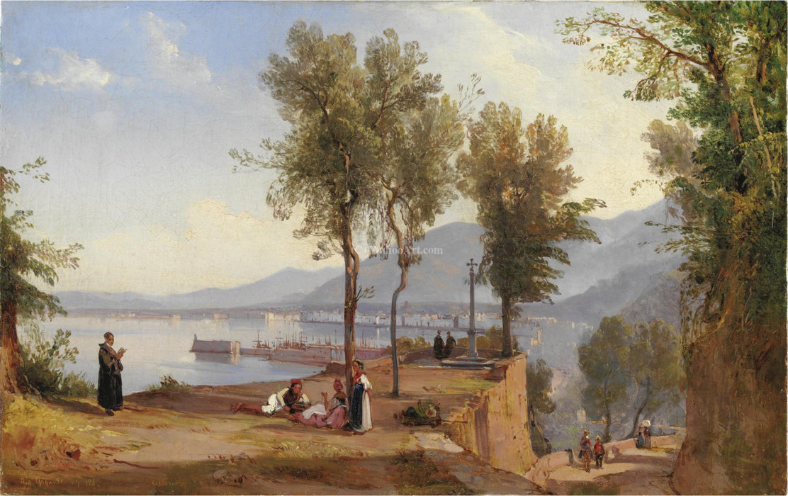 View Of Castellamare Stabia — Giacinto Gigante