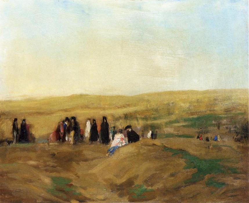 Procession In Spain (also Known As Spanish Landscape With Figures) — Robert Henri