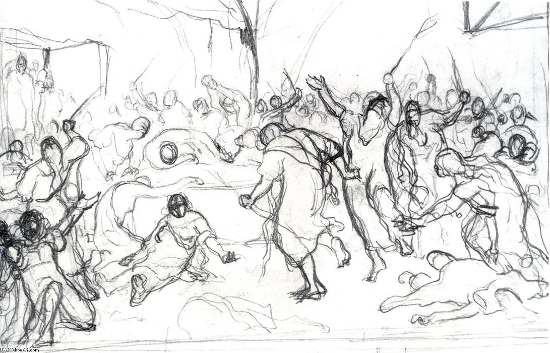 Khlysty Zeal. Sketch — Vasily Grigoryevich Perov