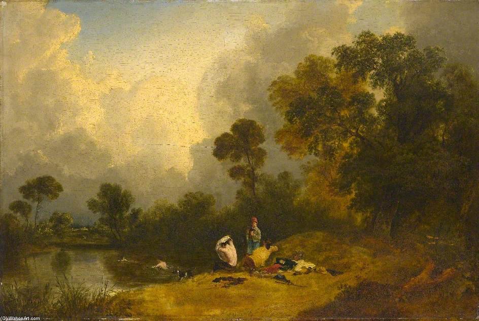 Boys Bathing In A River — Фредерик Ричард Ли