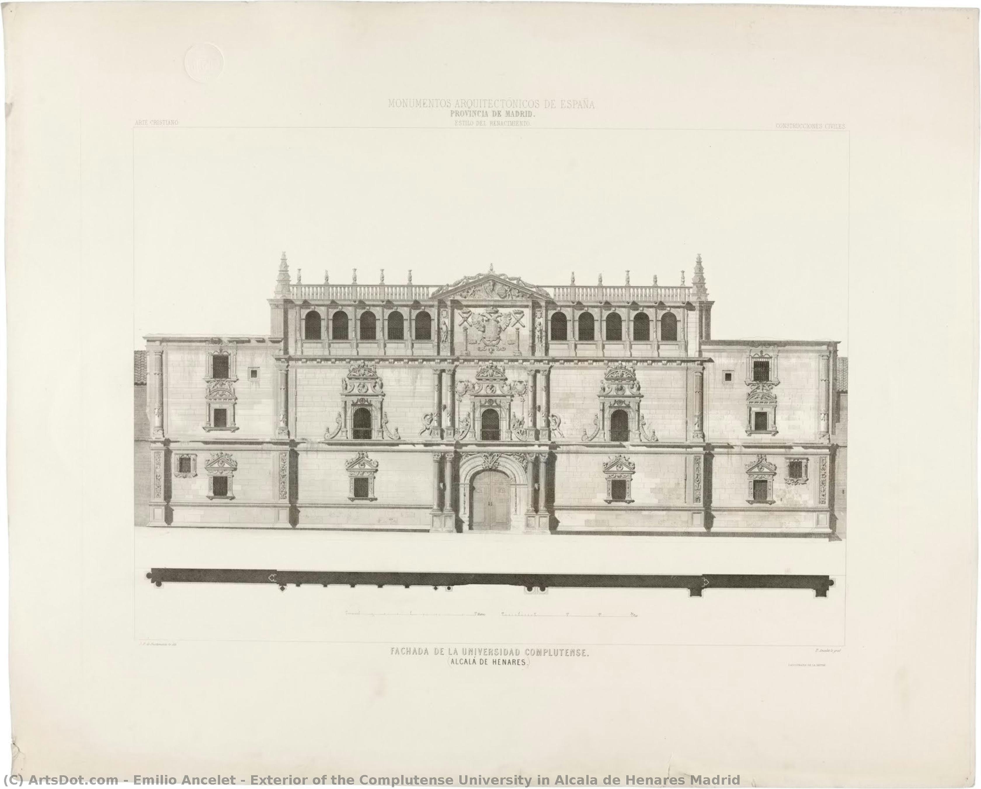 Exterior Of The Complutense University In Alcala De Henares Madrid — Emilio Ancelet