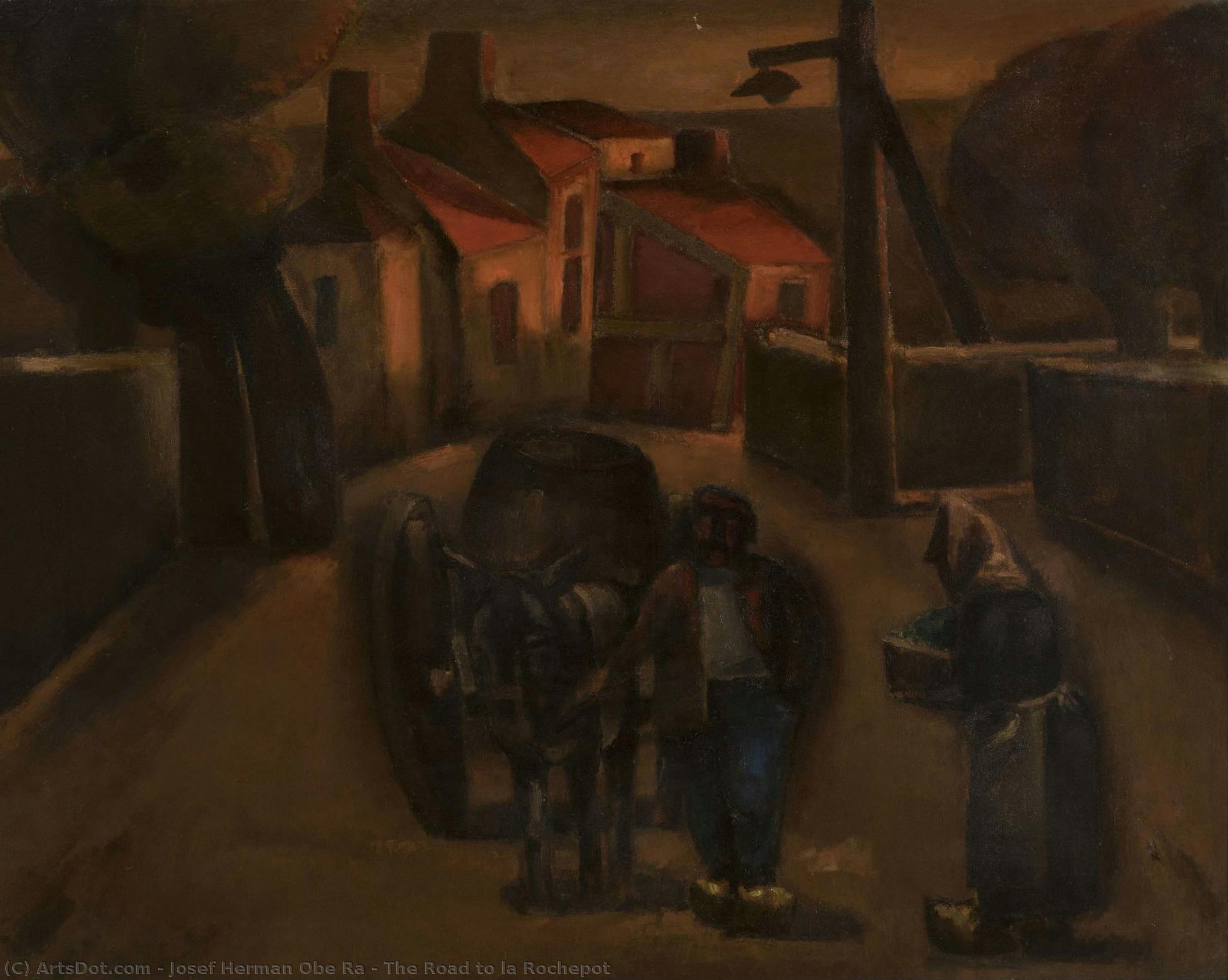 The Road To La Rochepot — Josef Herman Obe Ra