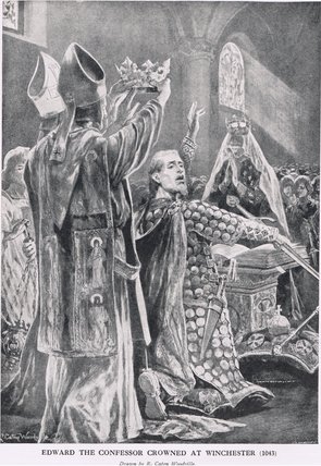 Edward The Confessor Crowned At Winchester — Richard Caton Woodville