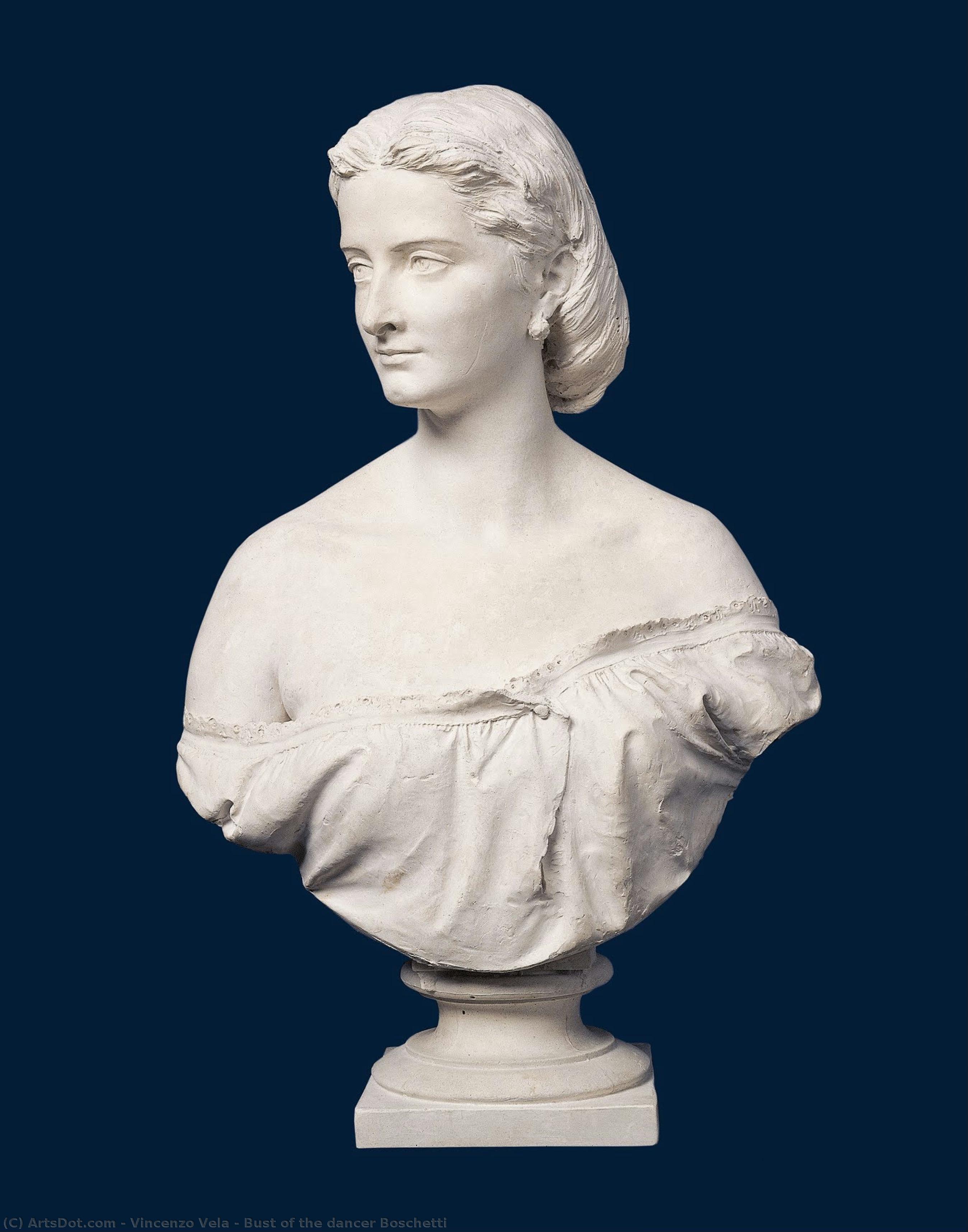 Bust Of The Dancer Boschetti — Vincenzo Vela