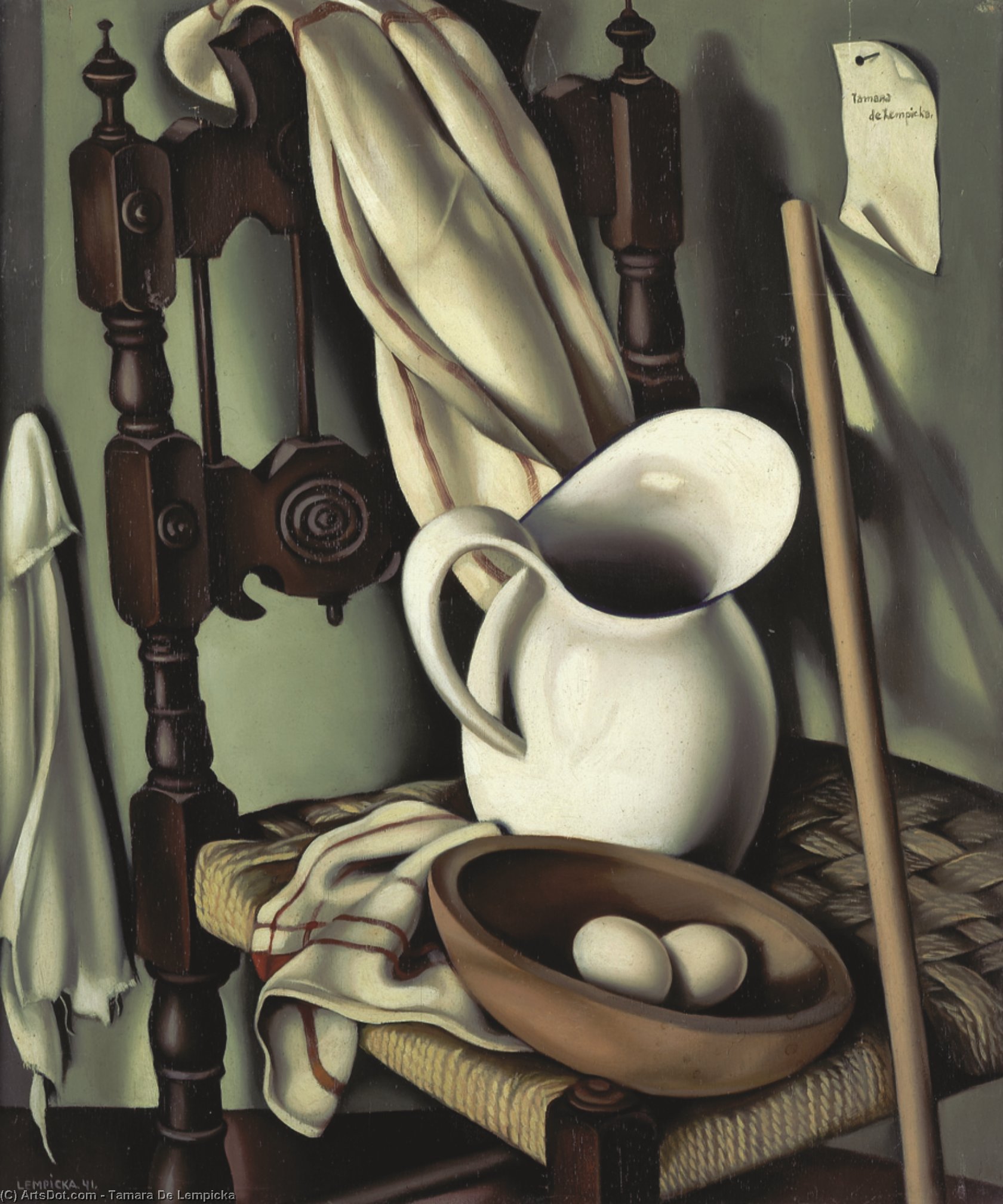 Still Life With Lemons And Plate — Tamara De Lempicka