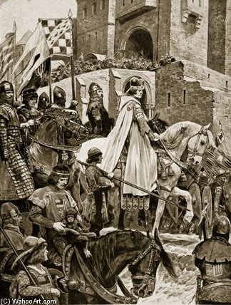 Becket's Procession Through France — Richard Caton Woodville