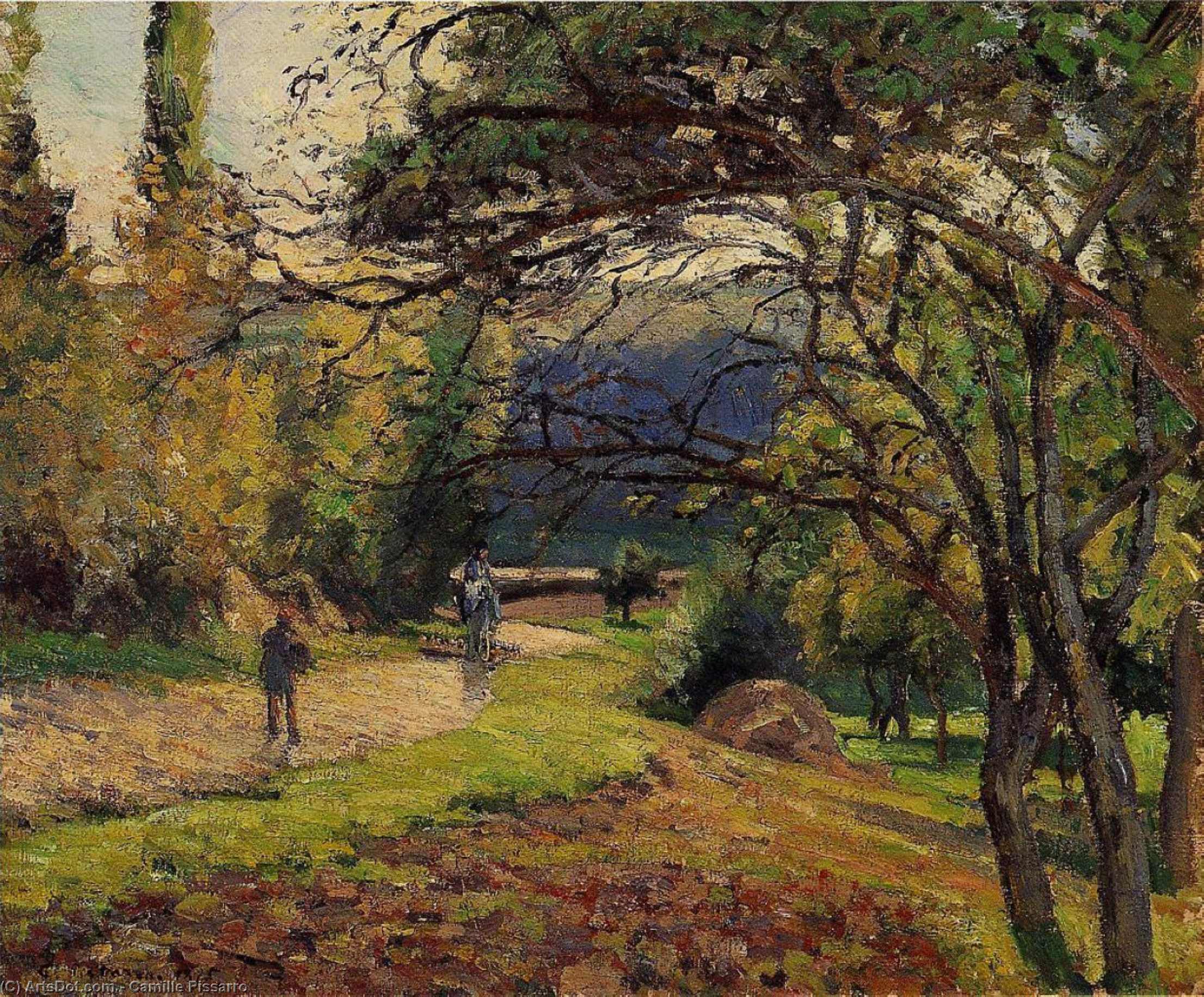 The Little Bridge, Pontoise — Camille Pissarro