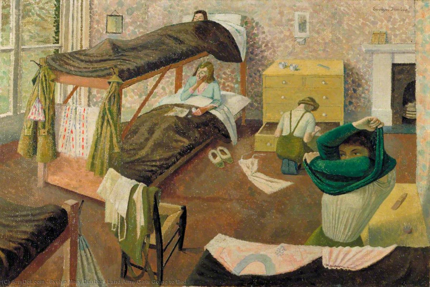 Land Army Girls Going To Bed — Evelyn Mary Dunbar