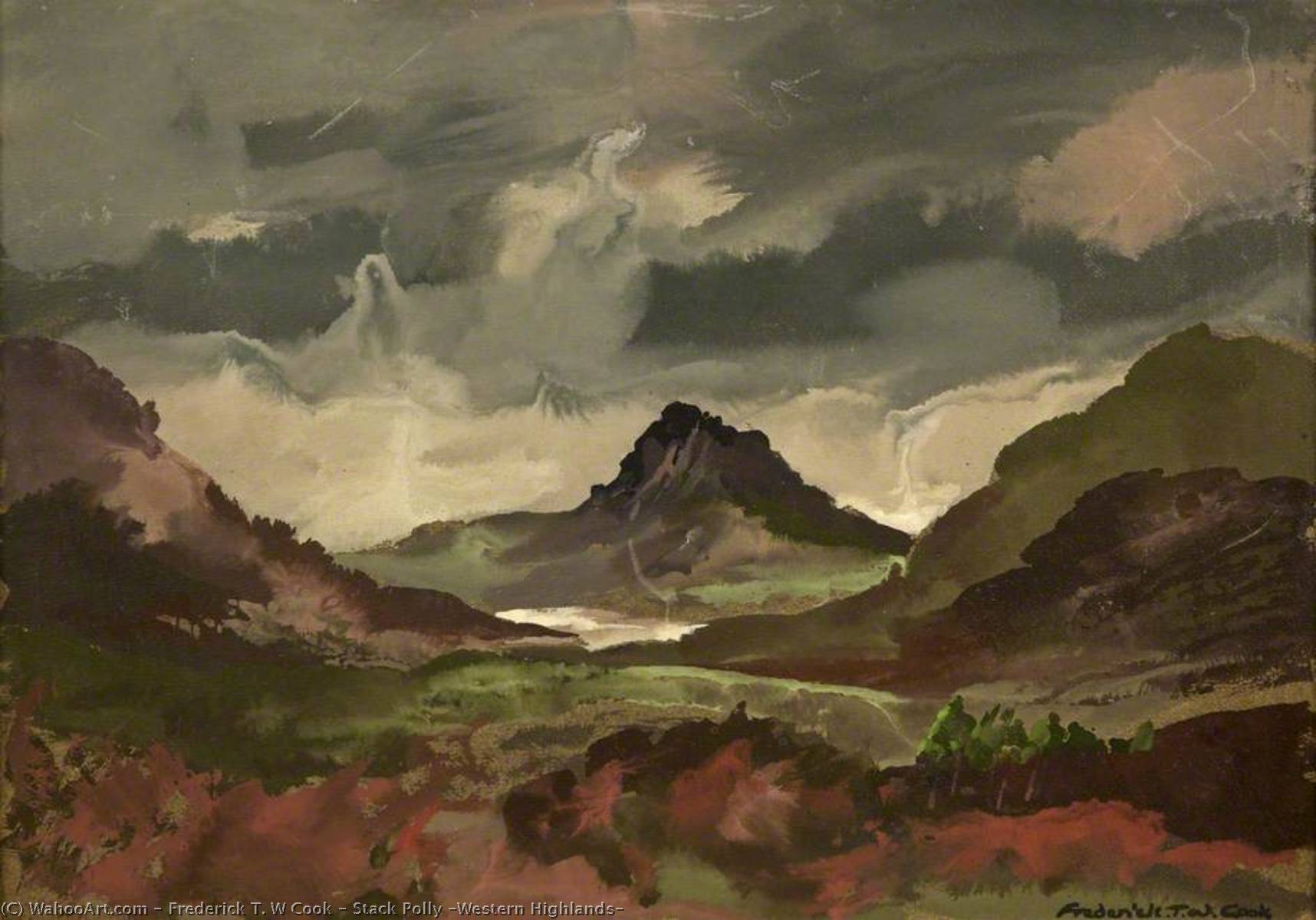 Stack Polly (western Highlands) — Frederick T. W Cook