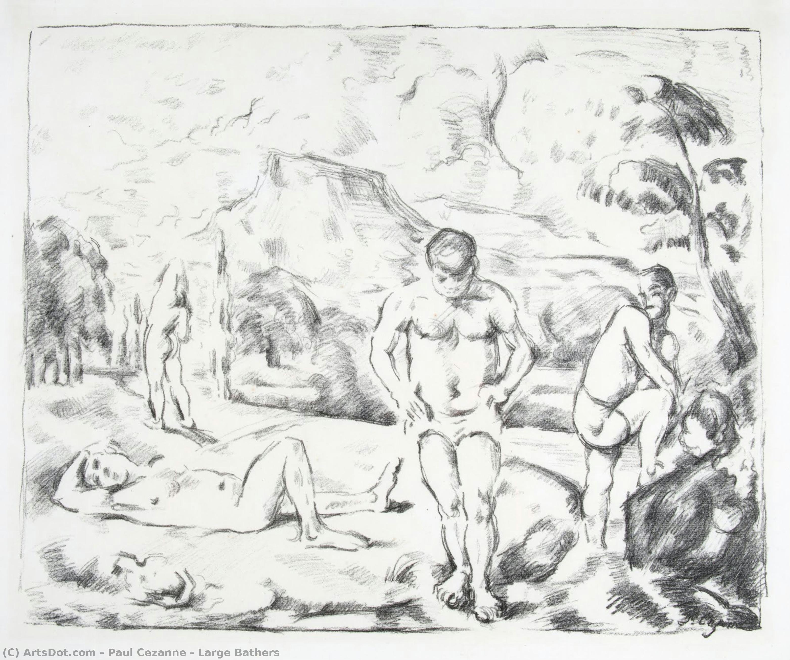 Large Bathers — Поль Сезанн