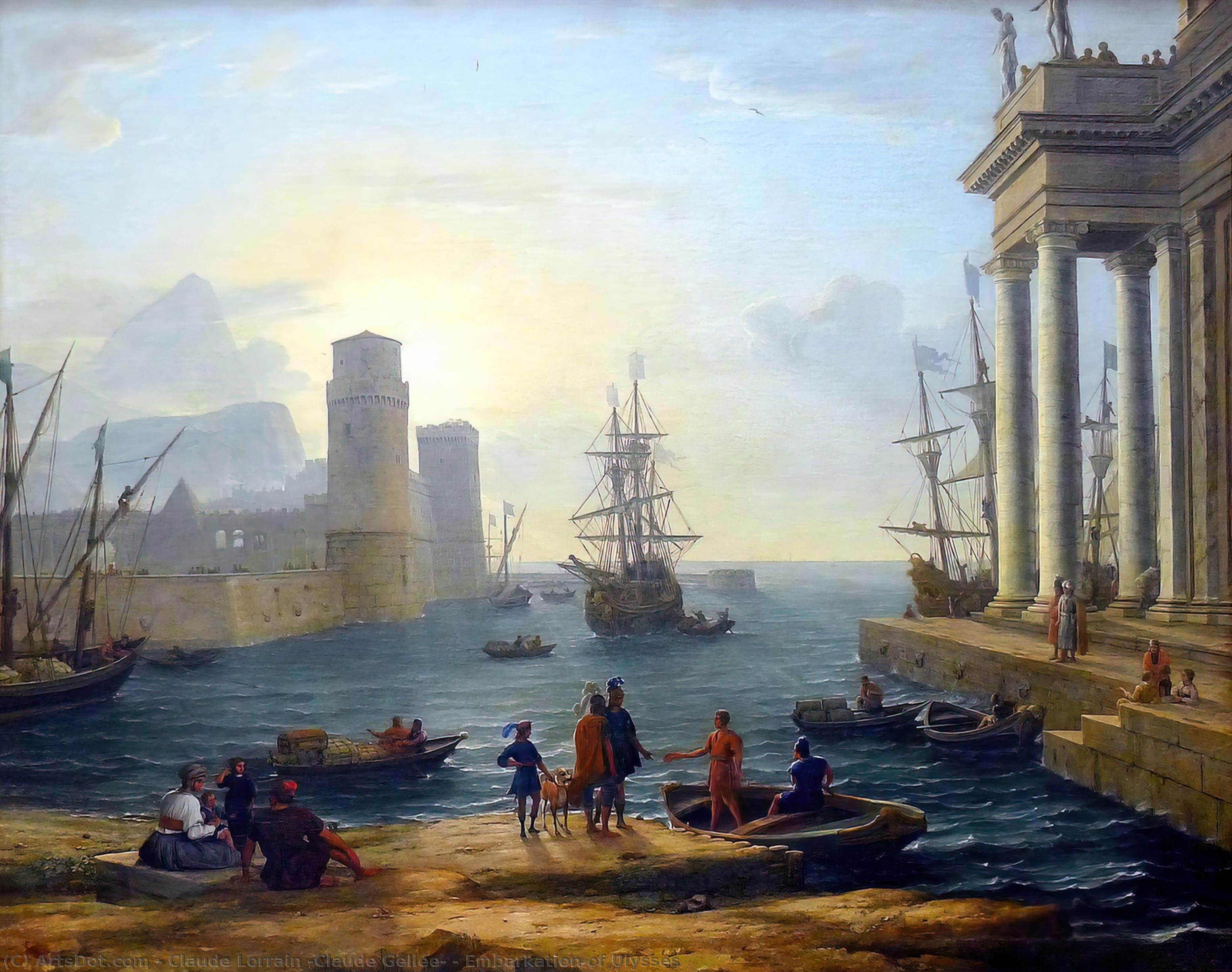 Embarkation Of Ulysses — Claude Lorrain (claude Gellée)
