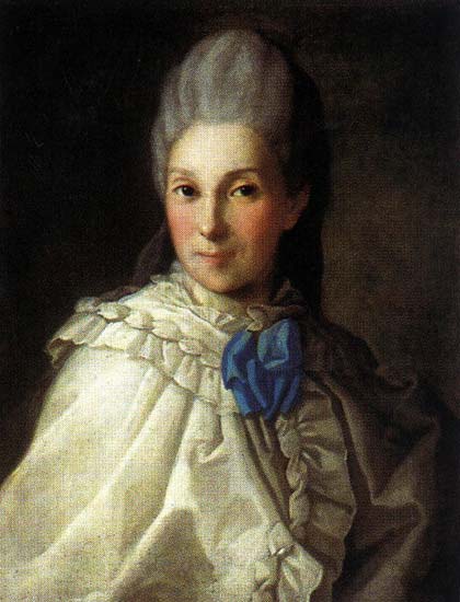 Portrait Of Daria Aleksandrovna Troubetskay — Carl Ludwig Johann Christineck