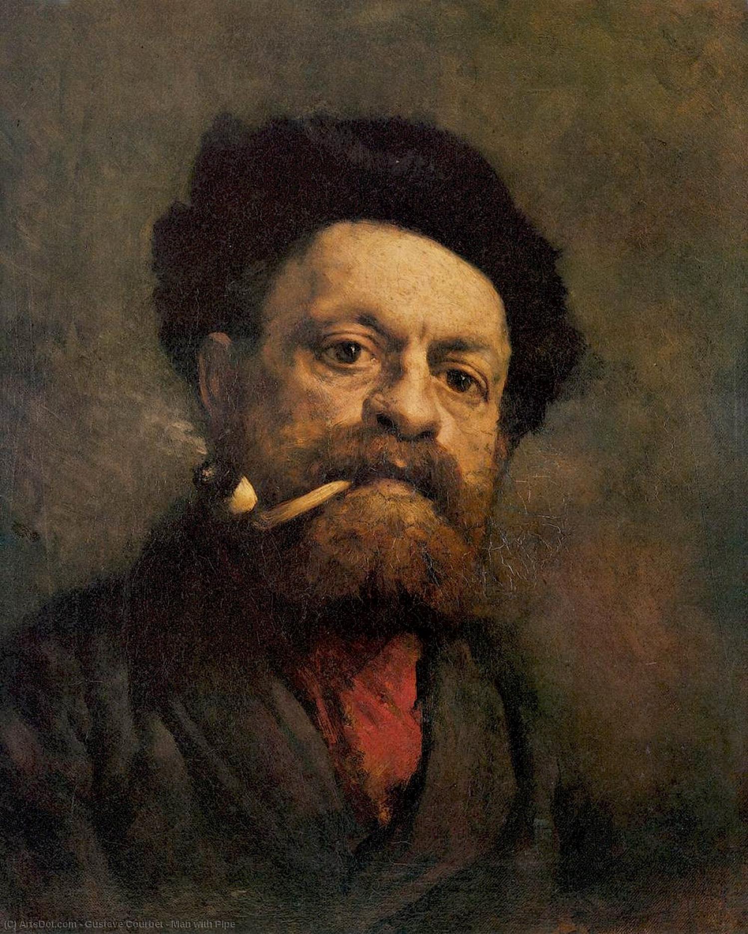 El Hombre Con La Pipa — Gustave Courbet