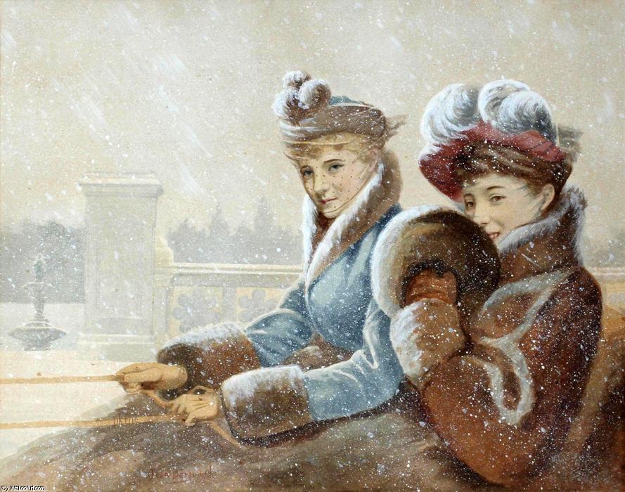 Riding In A Sleigh — Jean Georges Béraud