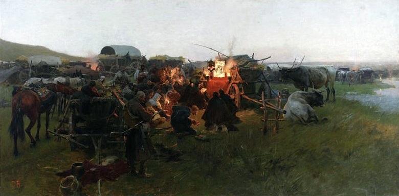 Prayer In The Steppe (our Lady Of Pochayiv) — Josef Von Brandt