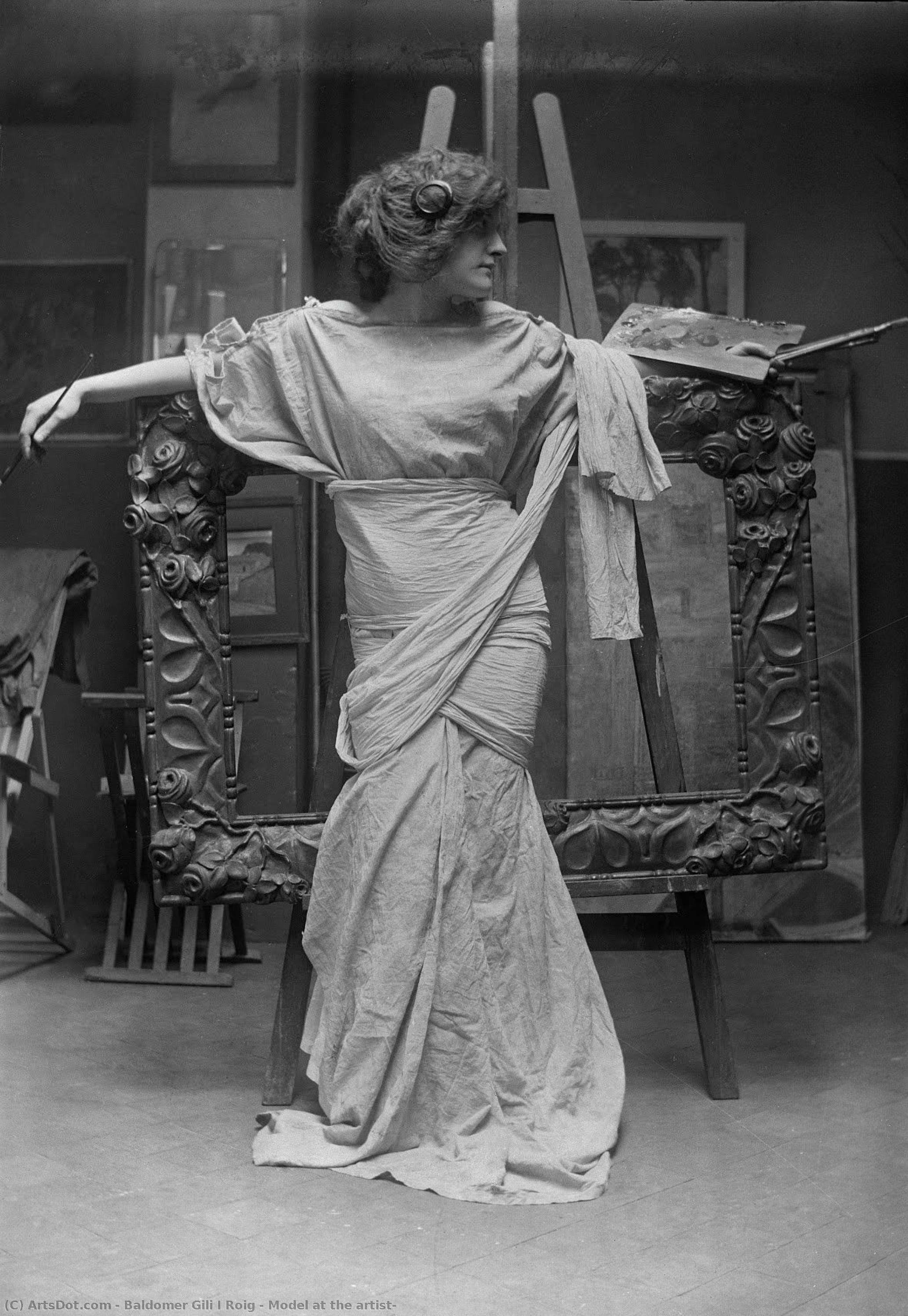 Model At The Artist — Baldomer Gili I Roig