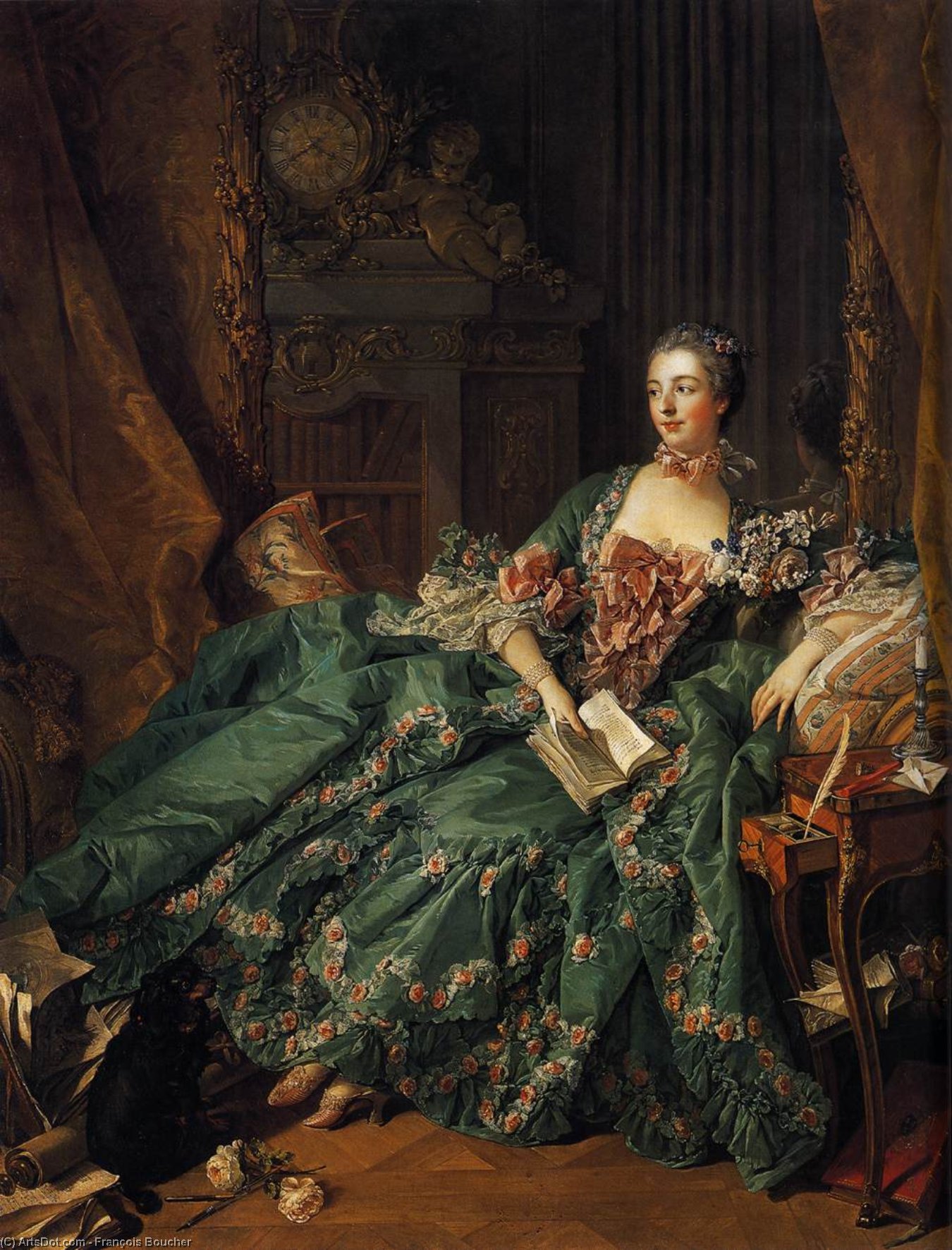 Portrait Of Marquise De Pompadour — Франсоа Буше