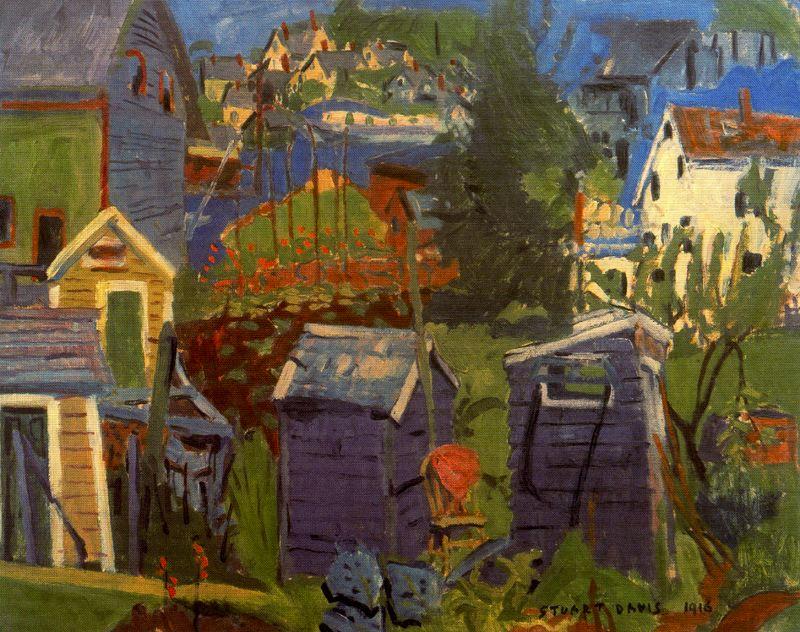 Gloucester Landscape (backyard View) — スチュアート・デイビス