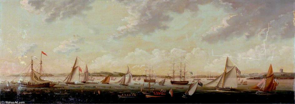 Laying Foundation Stone Of Plymouth Breakwater — George Barret The Younger