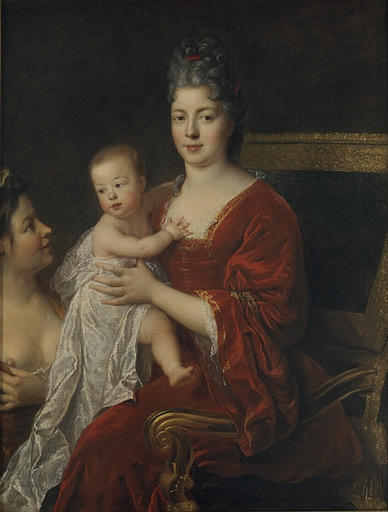Portrait De Femme Avec Son Enfant Et Une Nourrice Portrait De La Duchesse De Bourgogne, Mère De Louis Xv Portrait D'une Femme Tenant Son Enfant Sur Ses Genoux (ancien Titre) — ジャン＝フランソワ・ド・トロワ