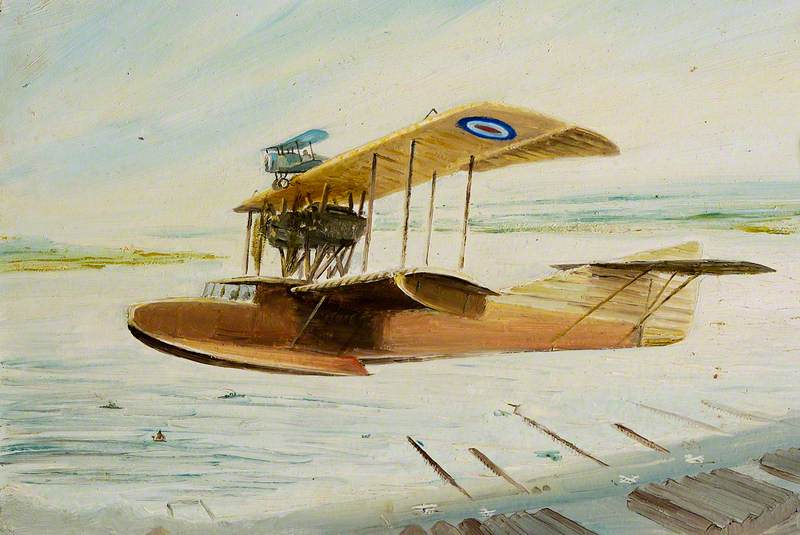 Bristol Scout On The Upper Wing Of A Porte Baby — John Constable Reeve