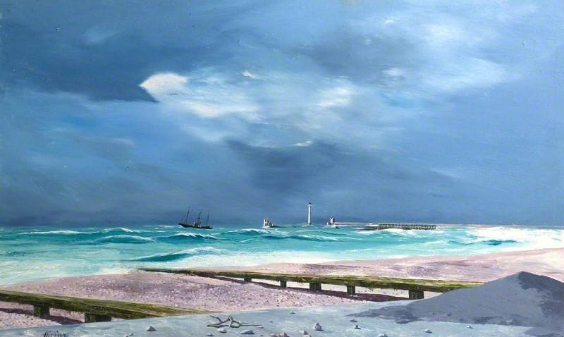 The Breakwater At Dieppe, France — Tristram Paul Hillier