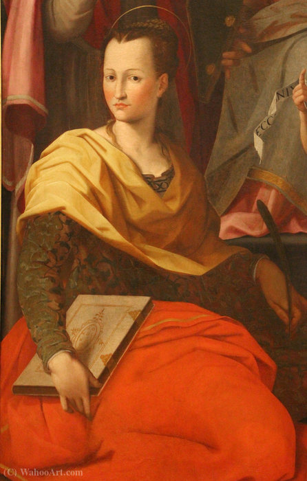 Enthroned Madonna And Child, S. Anna, Saints And Characters Family Doctors(detail3) — Giovanni Maria Butteri