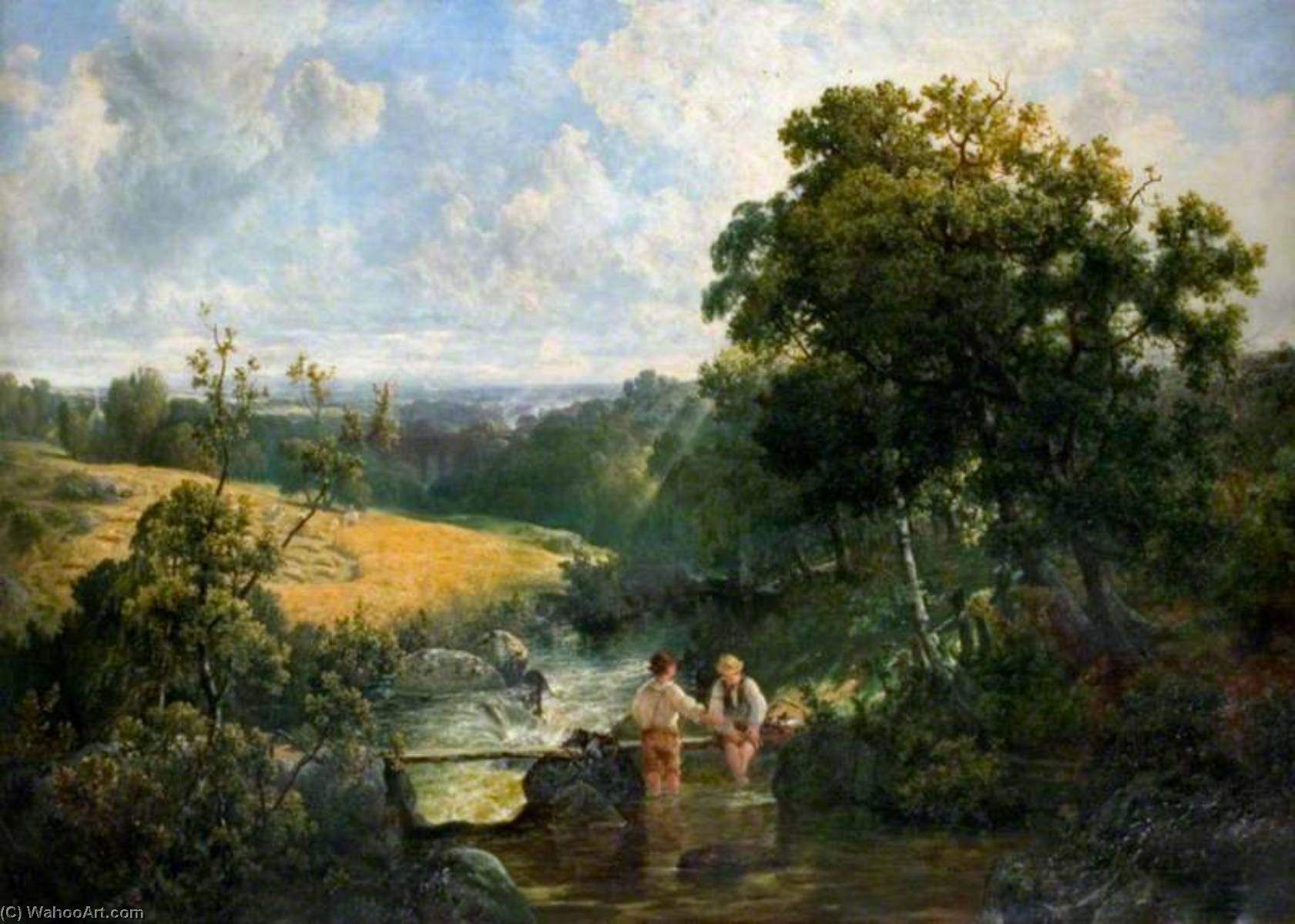 A Devon Footbridge — John Wright Oakes