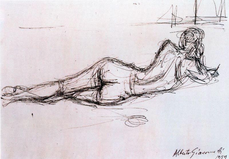 Naked Lying Back — Alberto Giacometti