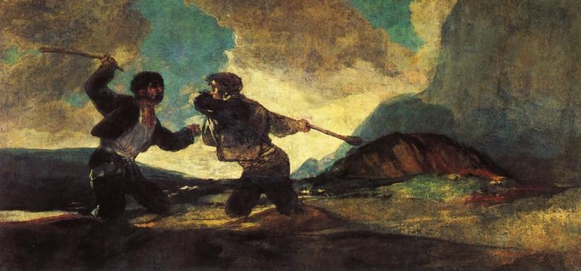 Duel With Cudgels — Francisco José De Goya Y Lucientes