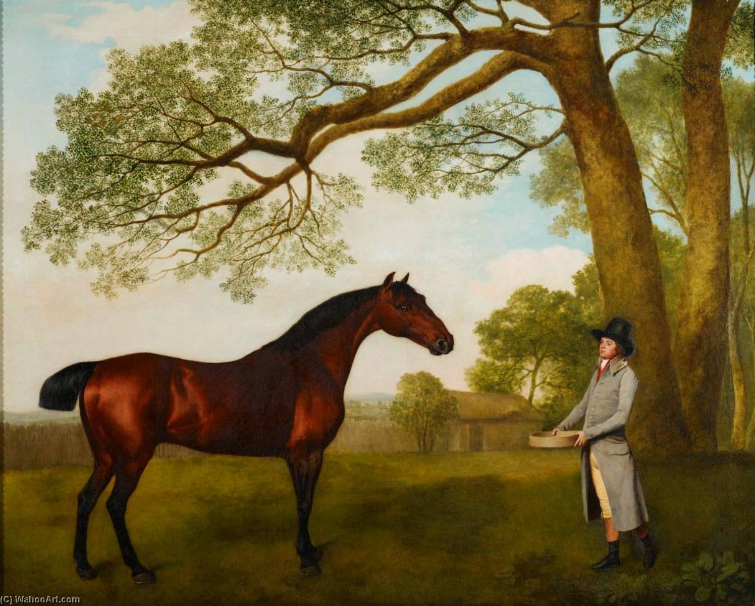 John Gascoigne With A Bay Horse — George Stubbs
