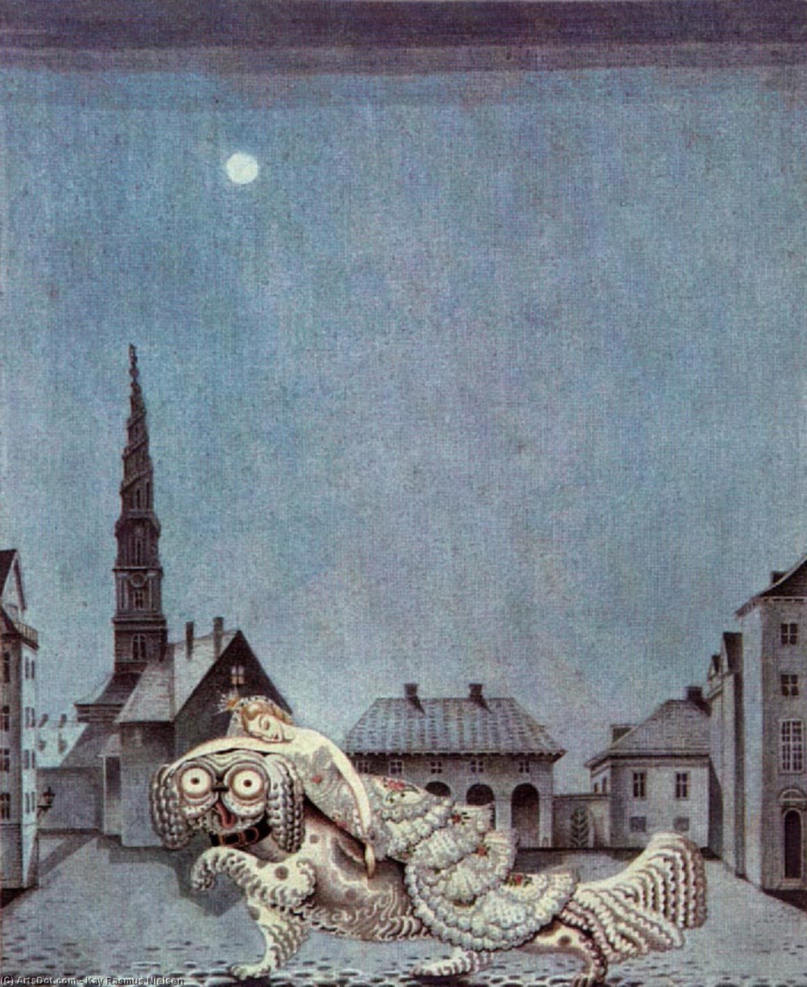 The Tinder Box. The Dog Ran With The Princess On His Back — Kay Rasmus Nielsen