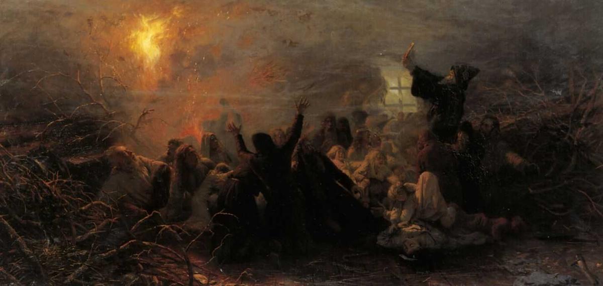 People Burning Themselves — Grigoriy Myasoyedov