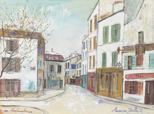 Rue De Norvins In Montmartre — Maurice Utrillo