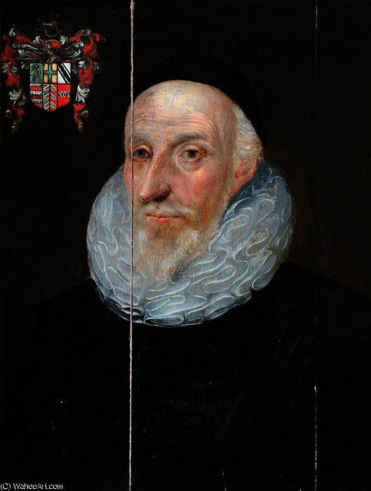 Portrait Of An Old Man, Identified As Sir Henry Savile — Marcus The Younger Gheeraerts