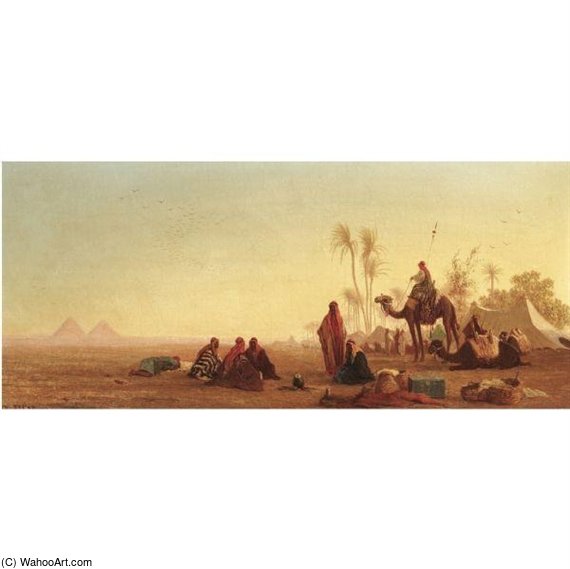 Halte À L'oasis — Charles Théodore Frère Dit Frère Bey