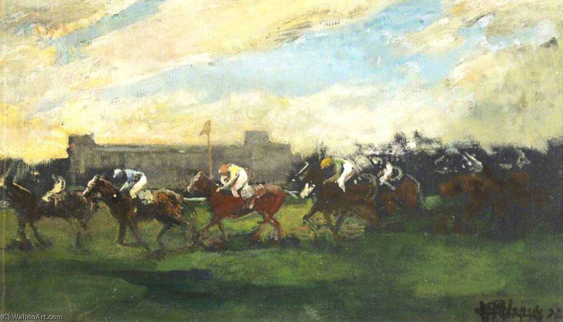 Racing At Auteuil — Жак Емил Бланш