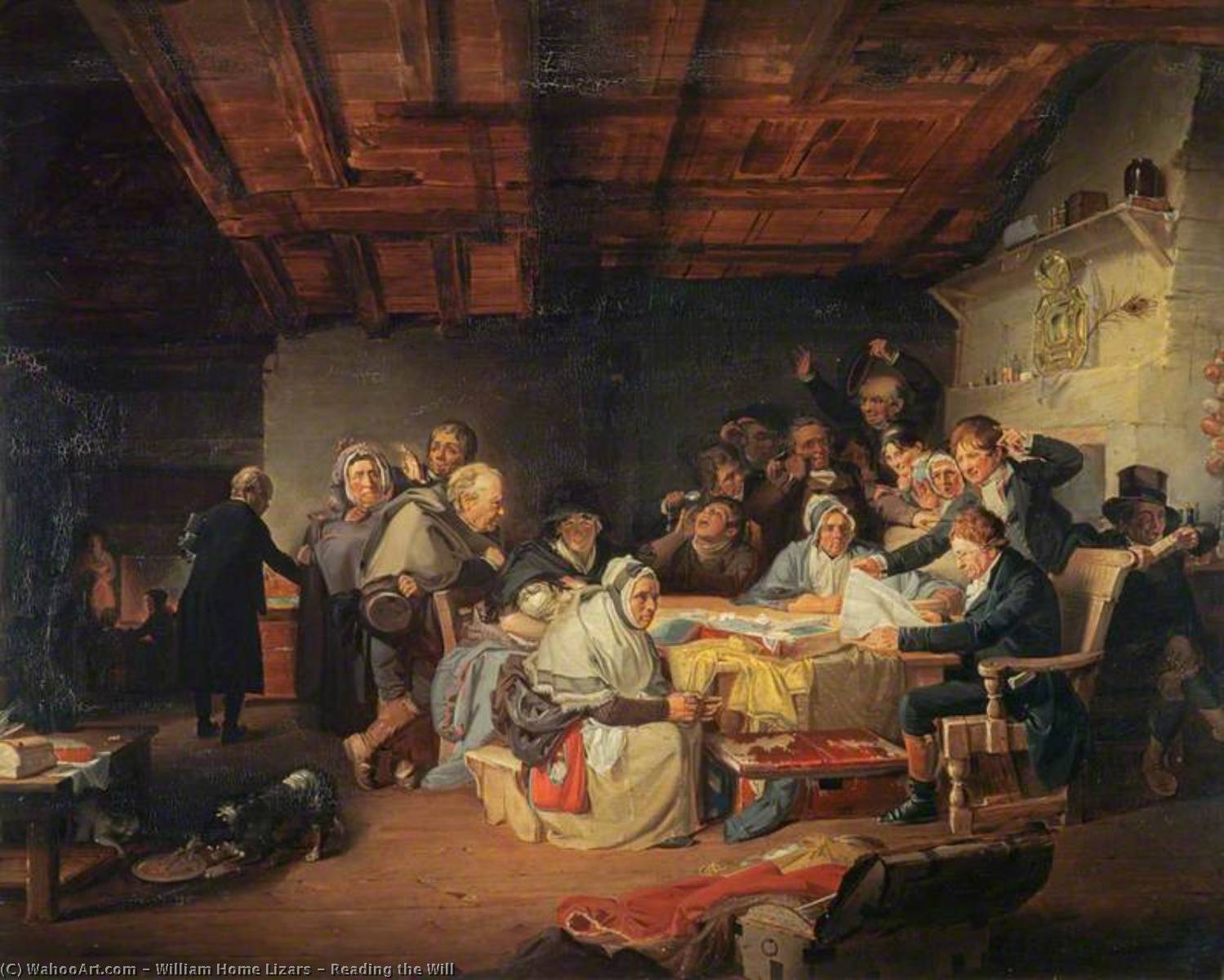 Reading The Will — William Home Lizars
