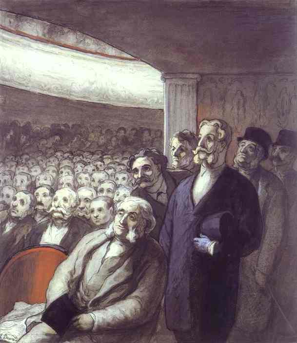 The Spectators — Honoré Daumier