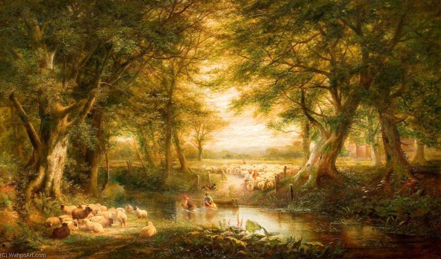 Sheep Washing, Wellburn, Yorkshire — Joseph Wrightson Macintyre