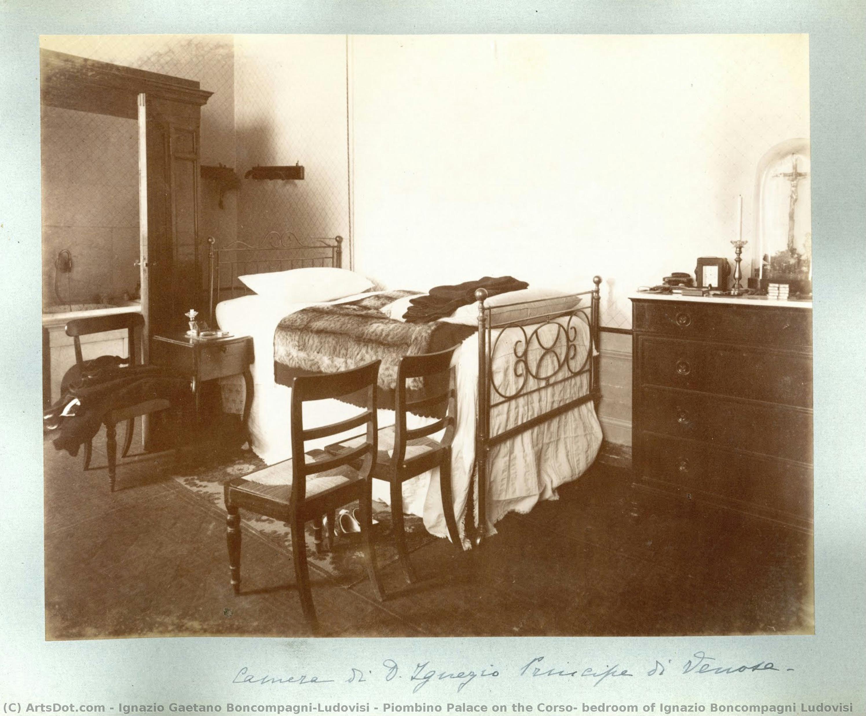 Piombino Palace On The Corso: Bedroom Of Ignazio Boncompagni Ludovisi — Ignazio Gaetano Boncompagni-ludovisi