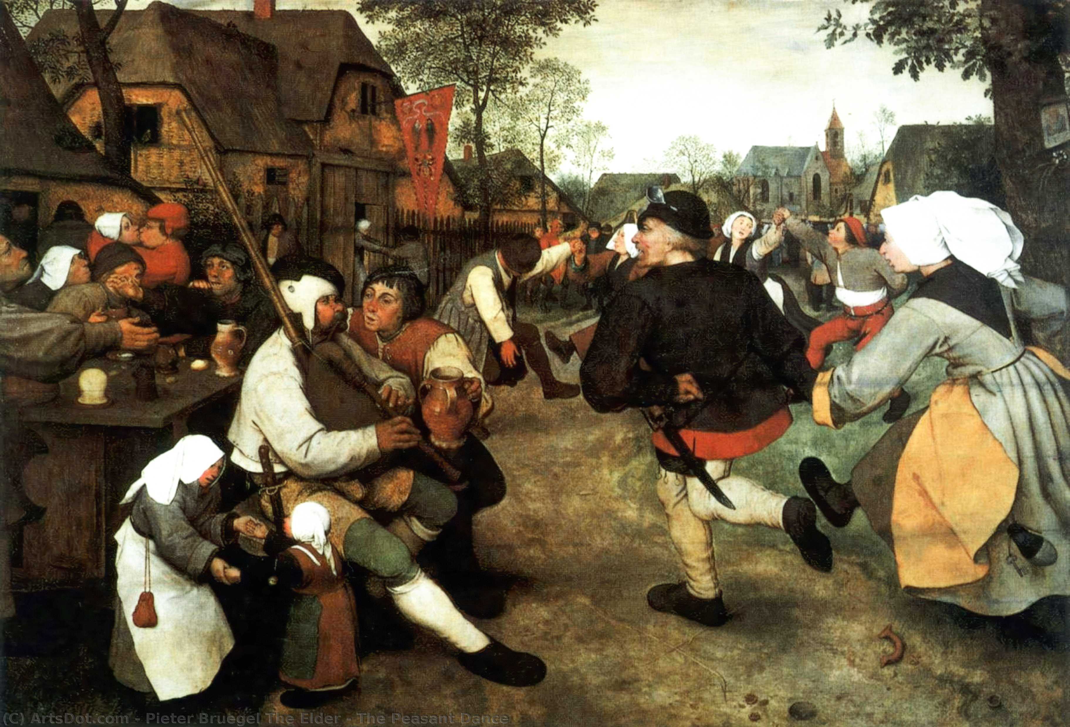 The Peasant Dance — Pieter Bruegel The Elder