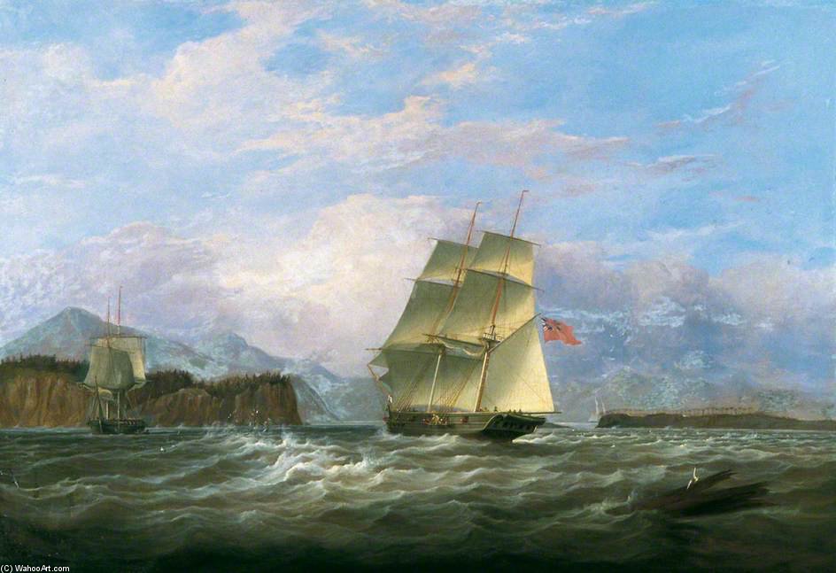 Hm Brig 'barracouta' Surveying The Port And Bay Of Mahe In The Seychelles — William John Huggins