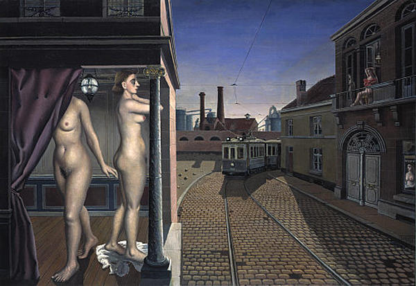Street Of The Trams — Paul Delvaux